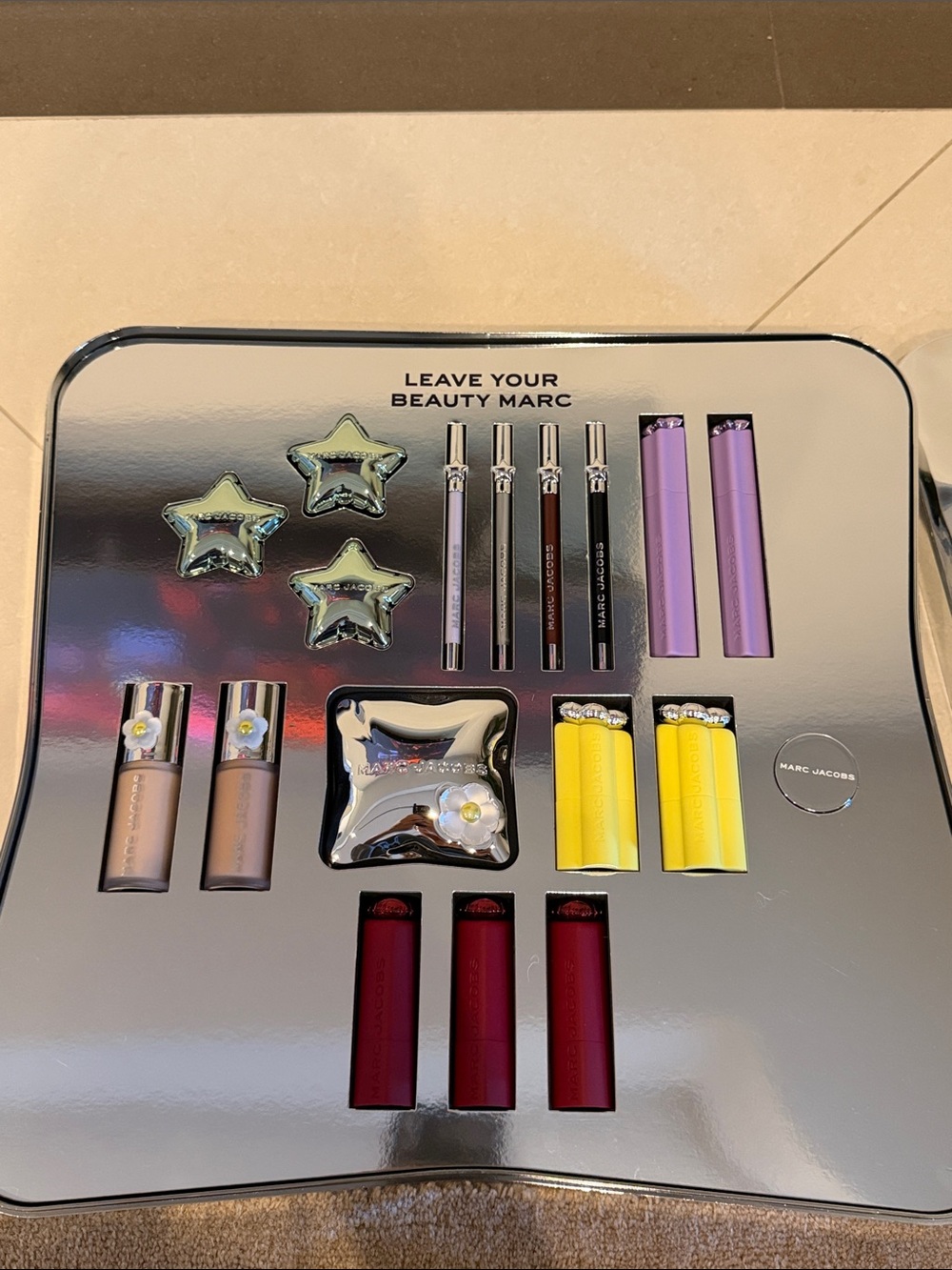 Marc Jacobs Multicolor Cosmetic Gift Set - Yellow, Purple, Red, Silver